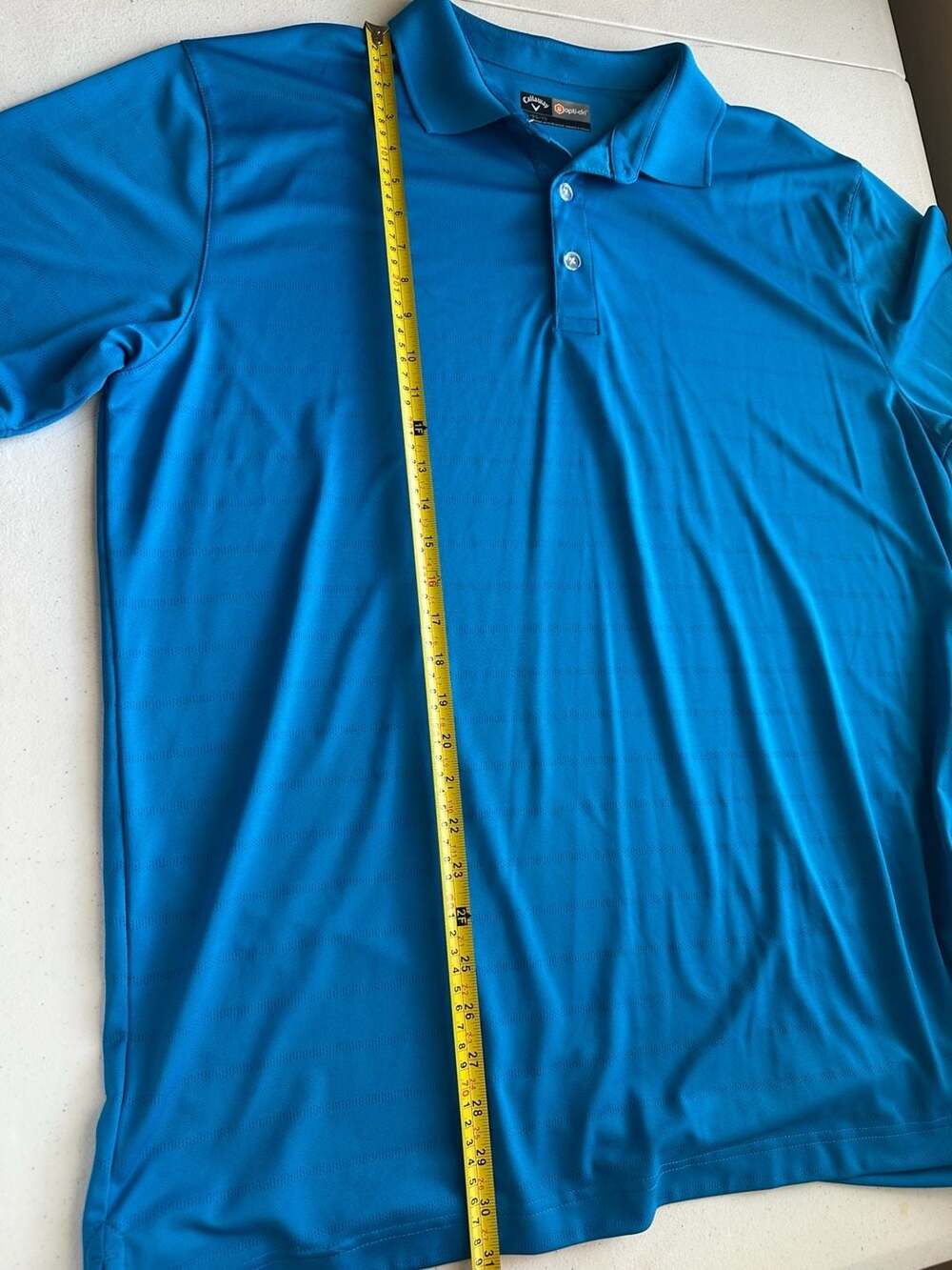 Callaway Opti-Dri Men's Striped Golf Polo Shirt Blue Size XL - Picture 3 of 11